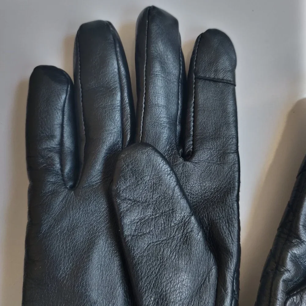 MICHAEL Michael Kors Black Leather Gloves